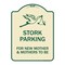 Signmission Stork Parking for New Mothers and Mothers to Heavy-Gauge Aluminum Sign, 24" x 18", TG-1824-22836 A-DES-TG-1824-22836 - alternate 1
